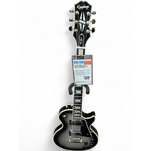 Used Epiphone Les Paul  Custom Silverburst Solid Body Electric Guitar Silverburst