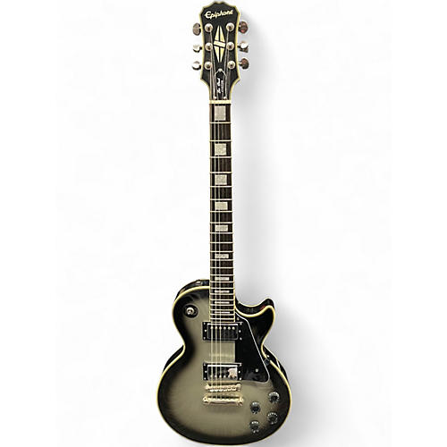 Used Epiphone Les Paul Custom Silverburst Solid Body Electric Guitar Silverburst