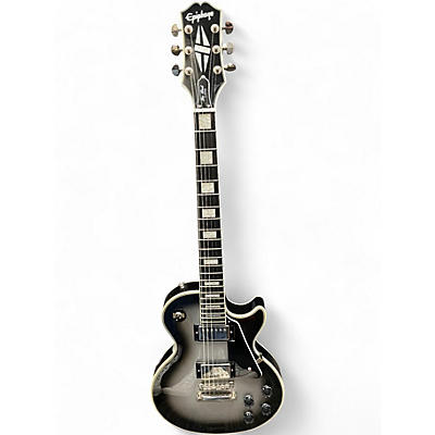 Used Epiphone Les Paul Custom Silverburst Solid Body Electric Guitar