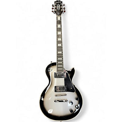 Used Epiphone Les Paul Custom Silverburst Solid Body Electric Guitar