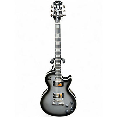 Used Epiphone Les Paul Custom Silverburst Solid Body Electric Guitar