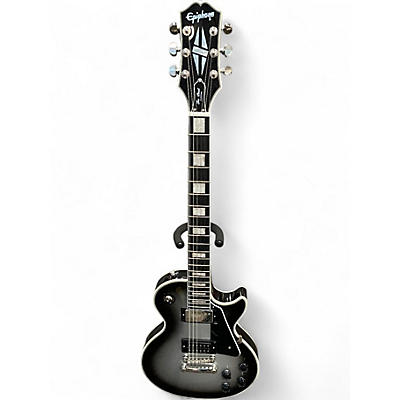 Used Epiphone Les Paul Custom Silverburst Solid Body Electric Guitar