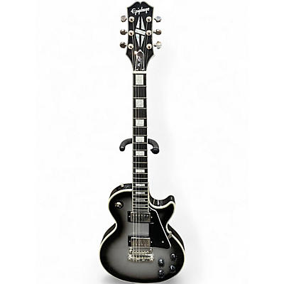 Used Epiphone Les Paul Custom Silverburst Solid Body Electric Guitar