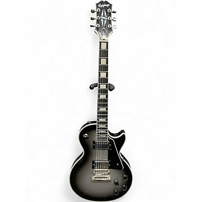Used Epiphone Les Paul Custom Silverburst Solid Body Electric Guitar