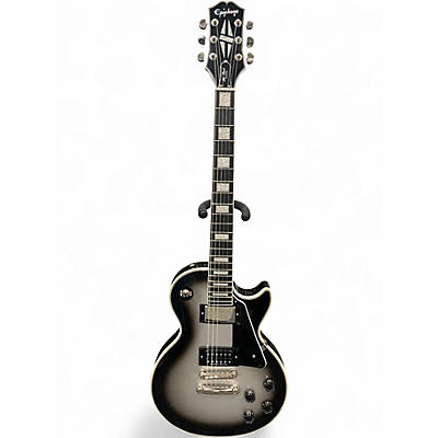 Used Epiphone Les Paul Custom Silverburst Solid Body Electric Guitar
