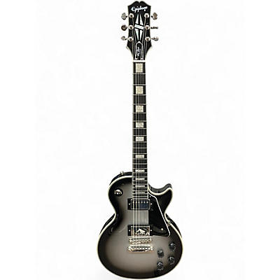 Used Epiphone Les Paul Custom Silverburst Solid Body Electric Guitar