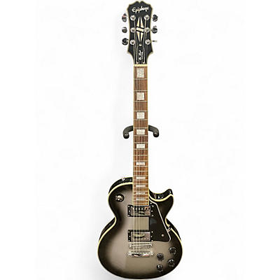 Used Epiphone Les Paul Custom Silverburst Solid Body Electric Guitar