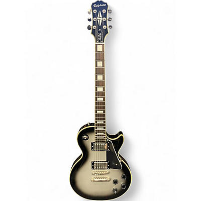 Used Epiphone Les Paul Custom Silverburst Solid Body Electric Guitar