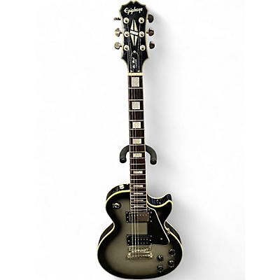 Used Epiphone Les Paul Custom Silverburst Solid Body Electric Guitar