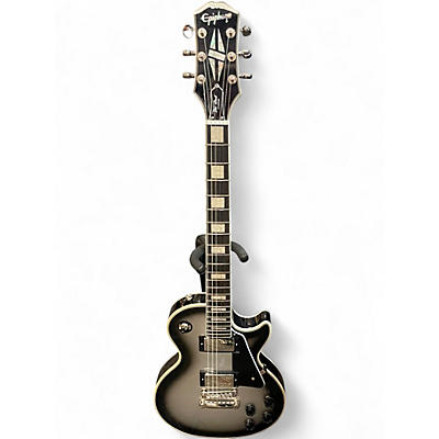 Used Epiphone Les Paul Custom Silverburst Solid Body Electric Guitar