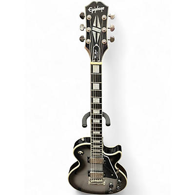 Used Epiphone Les Paul Custom Silverburst Solid Body Electric Guitar