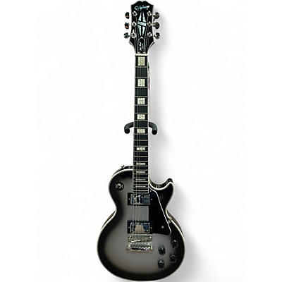 Used Epiphone Les Paul Custom Silverburst Solid Body Electric Guitar