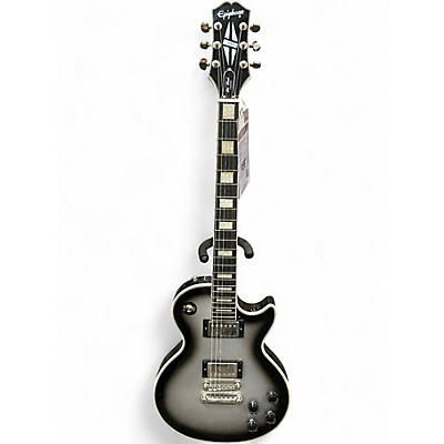 Used Epiphone Les Paul Custom Silverburst Solid Body Electric Guitar