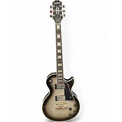Used Epiphone Les Paul Custom Silverburst Solid Body Electric Guitar