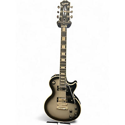 Used Epiphone Les Paul Custom Silverburst Solid Body Electric Guitar