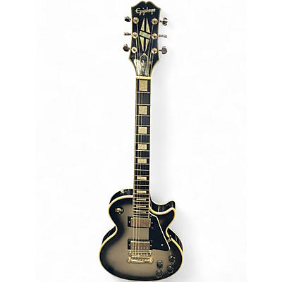 Used Epiphone Les Paul Custom Silverburst Solid Body Electric Guitar
