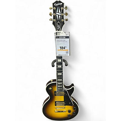 Used Epiphone Les Paul Custom Tobacco Burst Solid Body Electric Guitar