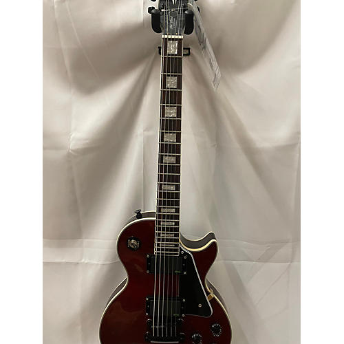 Epiphone Used Epiphone Les Paul Custom Trans Crimson Red Solid Body Electric Guitar Trans Crimson Red