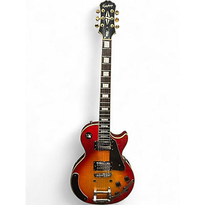 Used Epiphone Les Paul Custom Trans Orange Solid Body Electric Guitar