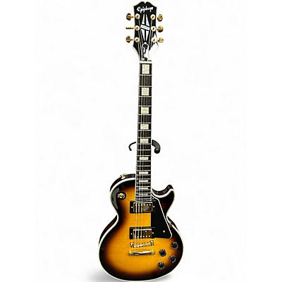 Used Epiphone Les Paul Custom Triburst Solid Body Electric Guitar