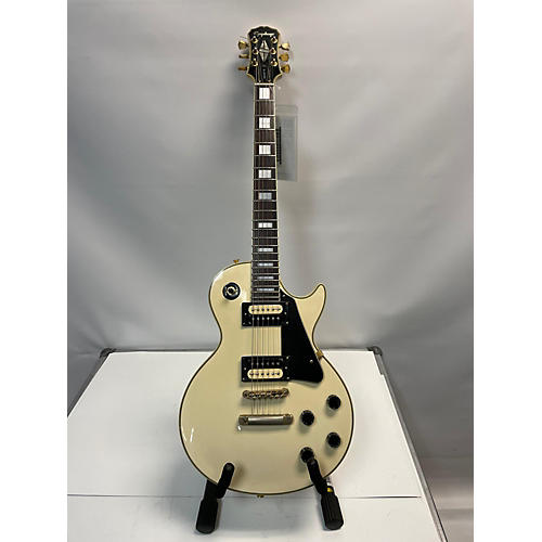 Epiphone Used Epiphone Les Paul Custom Vintage White Solid Body Electric Guitar Vintage White