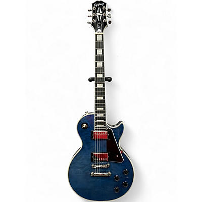 Used Epiphone Les Paul Custom Viper Blue Solid Body Electric Guitar