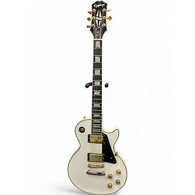 Used Epiphone Les Paul Custom WHITE Solid Body Electric Guitar