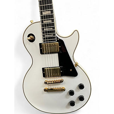 Used Epiphone Les Paul Custom WHITE Solid Body Electric Guitar