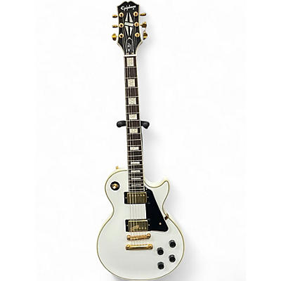 Used Epiphone Les Paul Custom WHITE  Solid Body Electric Guitar
