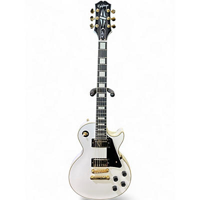 Used Epiphone Les Paul Custom WHITE Solid Body Electric Guitar