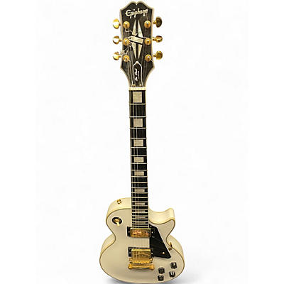 Used Epiphone Les Paul Custom White Alpine White Solid Body Electric Guitar