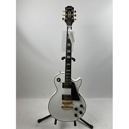 Epiphone Used Epiphone Les Paul Custom White Solid Body Electric Guitar White