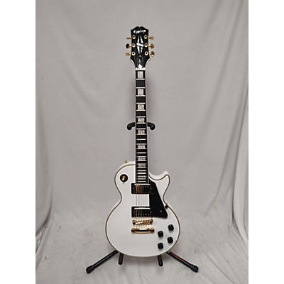 Epiphone Used Epiphone Les Paul Custom White Solid Body Electric Guitar