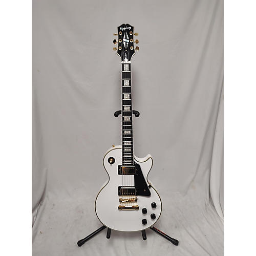 Epiphone Used Epiphone Les Paul Custom White Solid Body Electric Guitar White