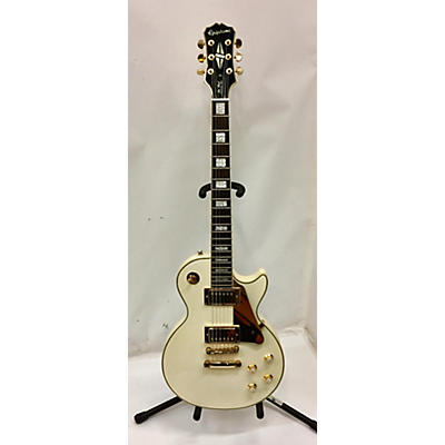 Epiphone Used Epiphone Les Paul Custom White Solid Body Electric Guitar