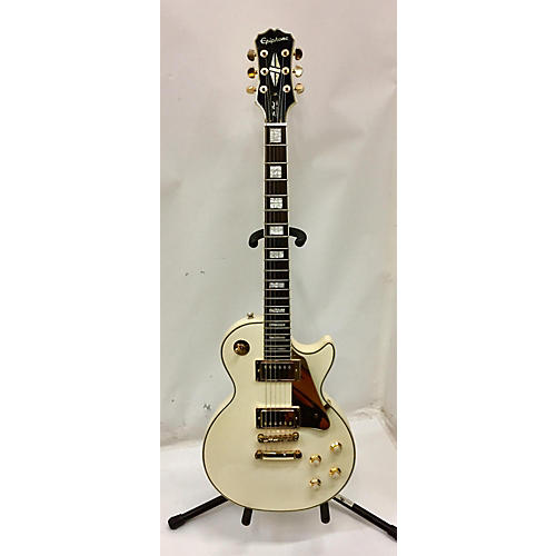 Epiphone Used Epiphone Les Paul Custom White Solid Body Electric Guitar White