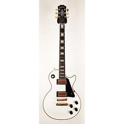 Epiphone Used Epiphone Les Paul Custom White Solid Body Electric Guitar