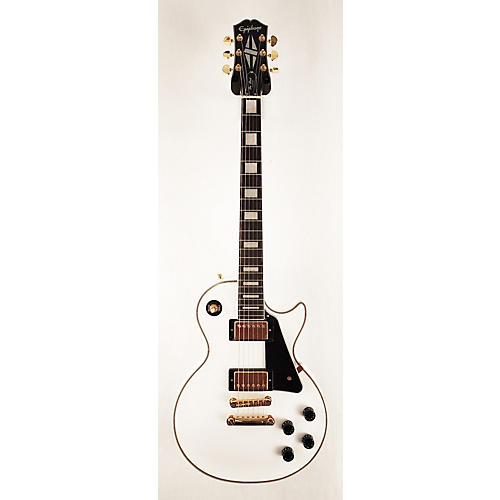 Epiphone Used Epiphone Les Paul Custom White Solid Body Electric Guitar White