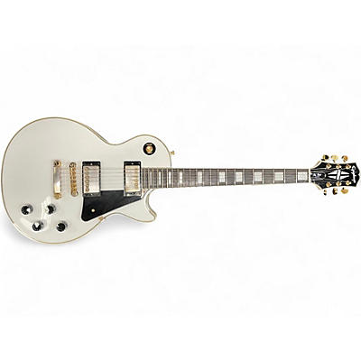 Used Epiphone Les Paul Custom White Solid Body Electric Guitar
