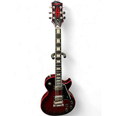 Used Epiphone Les Paul Custom Widow Crimson Red Burst Solid Body Electric Guitar