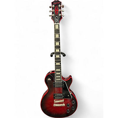 Used Epiphone Les Paul Custom Widow Red Burst Solid Body Electric Guitar
