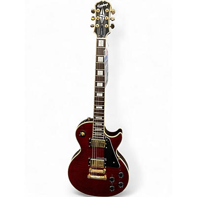 Used Epiphone Les Paul Custom Wine Red Solid Body Electric Guitar