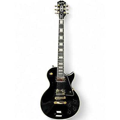 Used Epiphone Les Paul Custom black Solid Body Electric Guitar