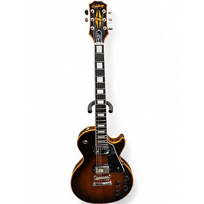 Used Epiphone Les Paul Custom orange burst Solid Body Electric Guitar