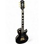 Used Epiphone Les Paul Custom p-90 Ebony Solid Body Electric Guitar Ebony