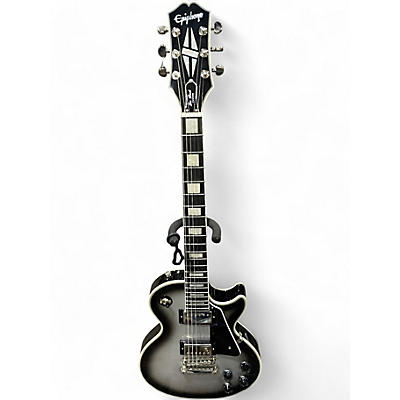 Used Epiphone Les Paul Custom silver burst Solid Body Electric Guitar
