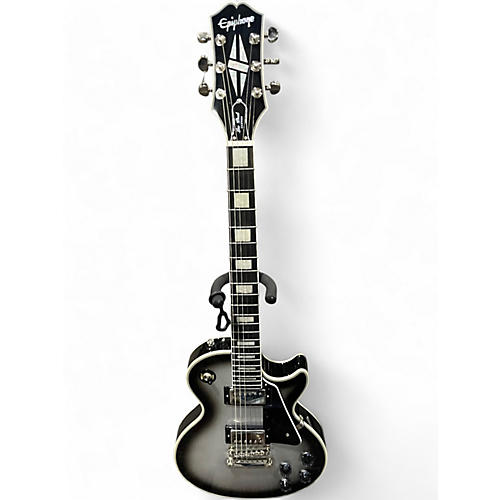 Used Epiphone Les Paul Custom silver burst Solid Body Electric Guitar silver burst