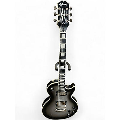 Used Epiphone Les Paul Custom silver burst Solid Body Electric Guitar