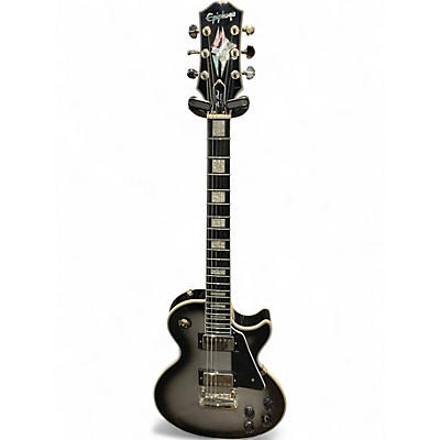 Used Epiphone Les Paul Custom silver burst Solid Body Electric Guitar