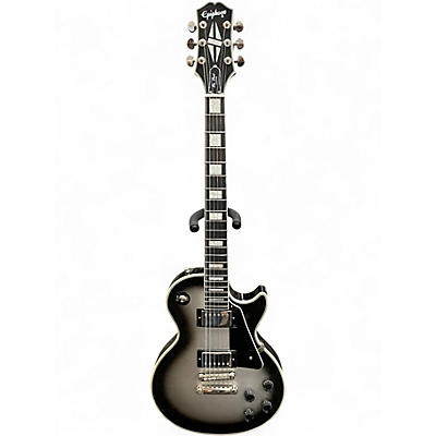 Used Epiphone Les Paul Custom silver burst Solid Body Electric Guitar